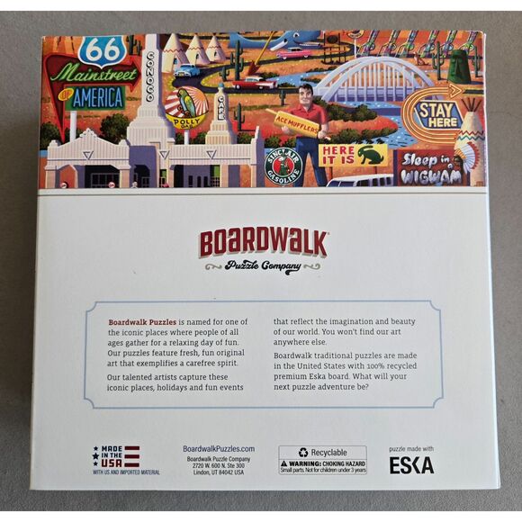 Boardwalk Puzzle Company Iconic Places Route 66 1000pc Andy C Ellis 2024 - Picture 2 of 7